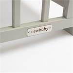 New Baby Dětská postýlka BASIC se stahovací bočnicí šedá