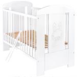 New Baby Dětská postýlka Králíček se šuplíkem bílá