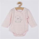 New Baby Kojenecká soupravička do porodnice Sweet Bear růžová, vel. 50