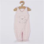 New Baby Kojenecká soupravička do porodnice Sweet Bear růžová, vel. 56 (0-3m)
