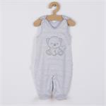 New Baby Kojenecká soupravička do porodnice Sweet Bear šedá, vel. 56 (0-3m)