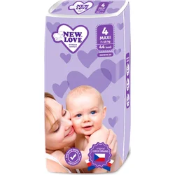 New Love Dětské jednorázové pleny Premium comfort 4 MAXI 7-18 kg 44 ks