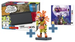 New Nintendo 3DS Black+TLOZ Majora's Mask+Figurine