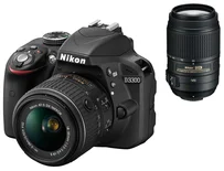 Nikon D3300 + 18-55 VR II + 55-300 VR (VBA390K006)