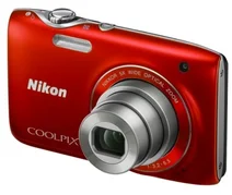 NIKON kompakt COOLPIX S3100, 14MPix, červená, 5x zoom