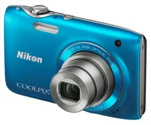 NIKON kompakt COOLPIX S3100, 14MPix, modrá, 5x zoom