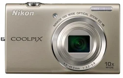 NIKON kompakt COOLPIX S6200, 16MPix, silver, 10x zoom VR