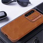 Nillkin Qin Book PRO puzdro pre Samsung Galaxy A55 5G Brown