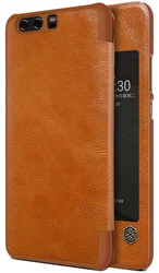 Nillkin Qin S-View Pouzdro Brown pro Huawei P10