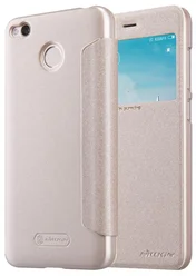 Nillkin Sparkle S-View Pouzdro Gold pro Xiaomi Redmi 4X
