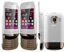 Nokia C2-02 (Touch and Type) Golden White