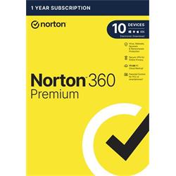 NORTON 360 PREMIUM 75GB + VPN 1 uživatel pro 10 zařízení na 1rok