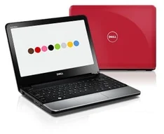 Notebook Dell Inspiron 1110 11,6" U4100/2GB/500GB/bez DVD/ WiFi/CAM/W7HP 64bit červený