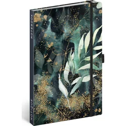 Notes Eukalyptus, linkovaný, 13 × 21 cm