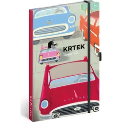 Notes Krtek a autíčko, linkovaný, 13 × 21 cm
