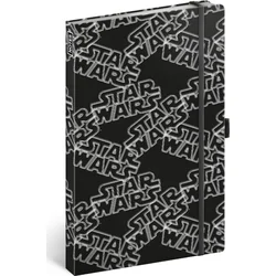 Notes Star Wars Black linkovaný, 13 × 21 cm