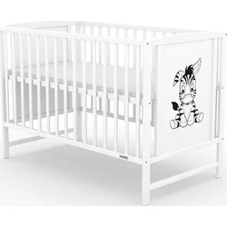 Nová detská postieľka BEA Zebra, biela