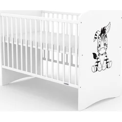 Nová detská postieľka LEO Zebra, biela