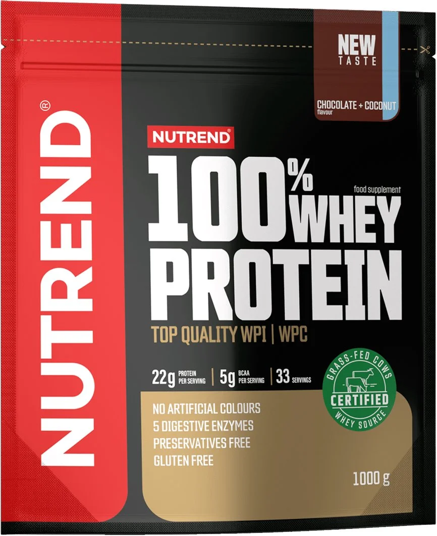 Nutrend 100% WHEY protein 1000 g, čokoláda+kokos
