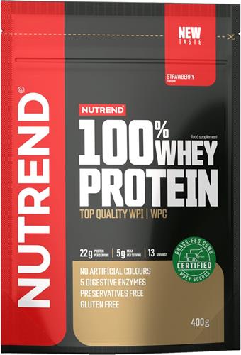 Nutrend 100% WHEY protein 400 g, jahoda