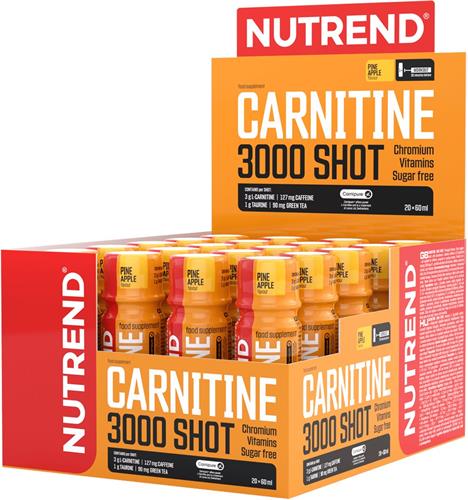 Nutrend CARNITINE 3000 SHOT, 20x60ml, ananás 8594073177568