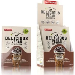 Nutrend DELICIOUS Vegan PROTEIN 5 x 30 g, čokoláda+lískový ořech
