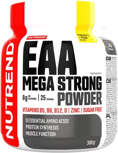 Nutrend EAA MEGA STRONG POWDER, 300 g, ananás+hruška 8594014867503