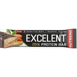 Nutrend EXCELENT Bar DOUBLE 85 g, mandle+pistácie s pistáciemi