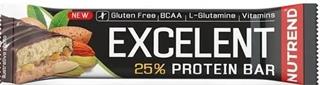 Nutrend EXCELENT BAR DOUBLE, 85g, mandľová s pistáciami