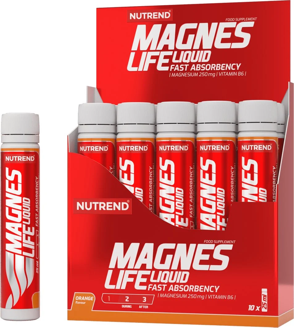 Nutrend MAGNESLIFE 10x 25 ml, pomeranč