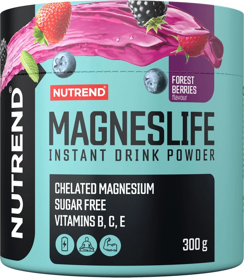 Nutrend MAGNESLIFE INSTANT DRINK POWDER 300 g, lesní plody