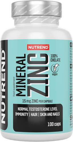 Nutrend MINERAL Zinc 100% CHELATE, 100 kapslí