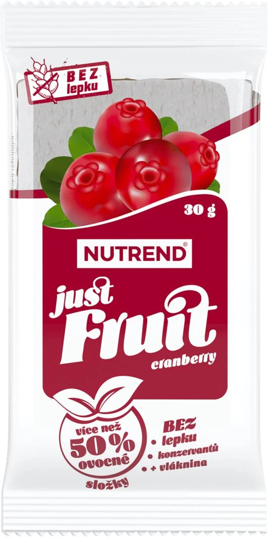 Nutrend Ovocná tyčinka Just Fruit 30 g, brusinka