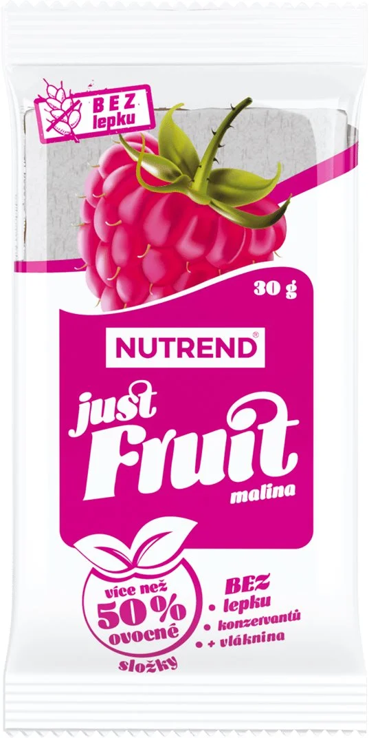 Nutrend Ovocná tyčinka Just Fruit 30 g, malina, 5ks