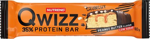 Nutrend QWIZZ proteínová tyčinka 60 g, arašidové maslo, 5ks