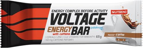 Nutrend VOLTAGE ENERGY BAR WITH CAFFEINE 65 g, káva