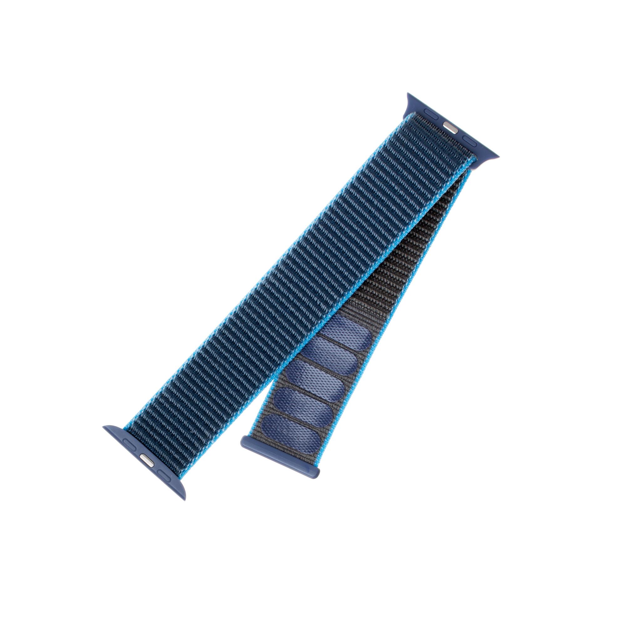Nylonový remienok FIXED pre Apple Watch 38/40/41 mm, sivomodrý