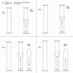 Nylonový remienok FIXED pre Apple Watch 38/40/41 mm, veľkosť L, ružový