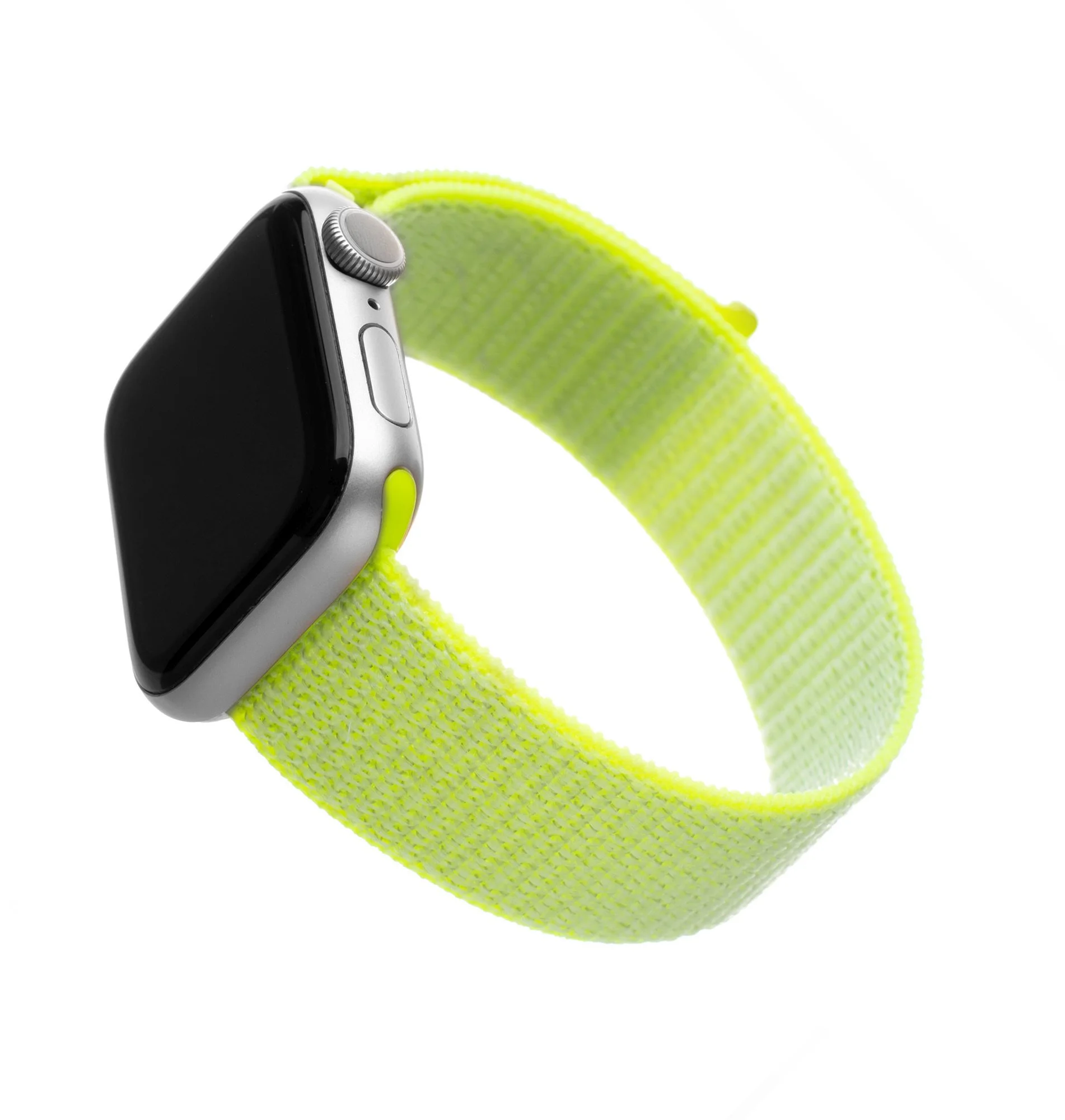 Nylonový remienok FIXED pre Apple Watch 42/44/45 mm, limetkový