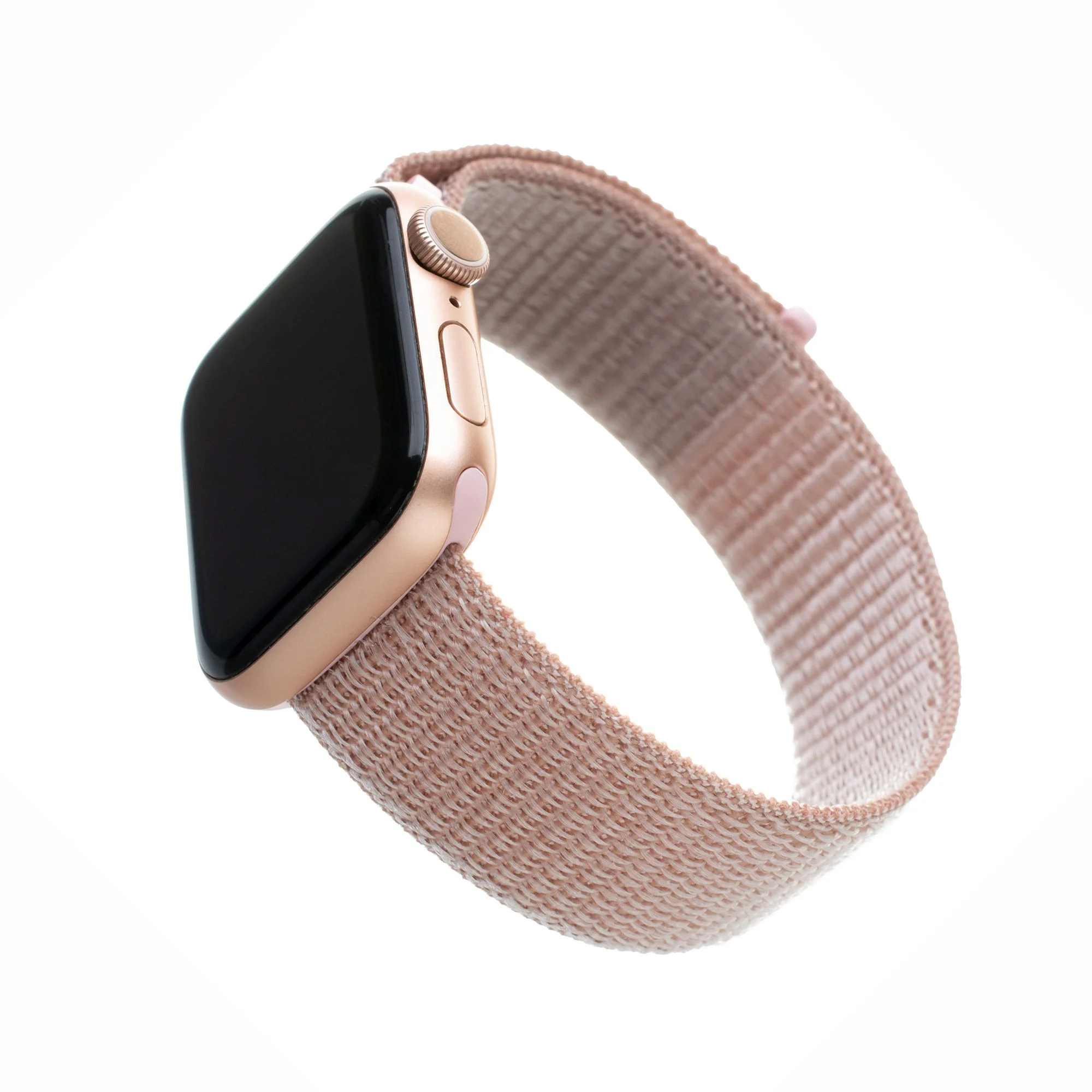 Nylonový remienok FIXED pre Apple Watch 42/44/45 mm, ružové zlato