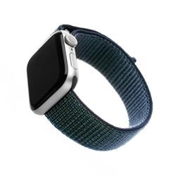 Nylonový remienok FIXED pre Apple Watch 42/44/45 mm, tmavomodrý