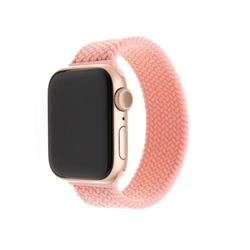 Nylonový remienok FIXED pre Apple Watch 42/44/45 mm, veľkosť S, ružový