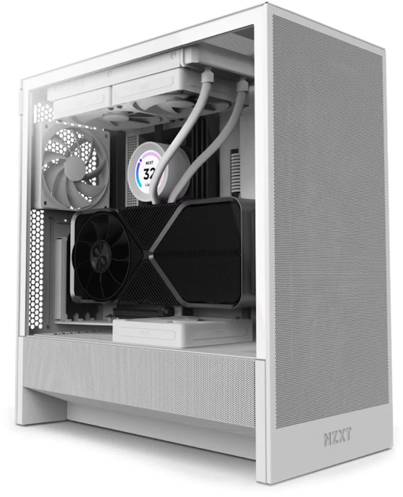 NZXT H5 Flow, bílá