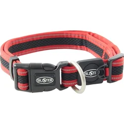 Obojok Buster Airmesh reflexný L 42-67cm/25mm červený
