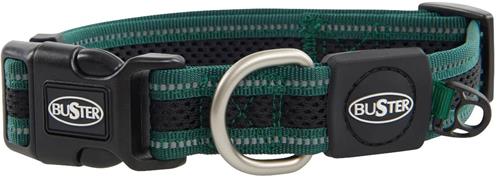 Obojok Buster Airmesh reflexný M 34-50cm/25mm zelený