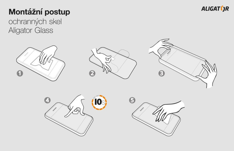 Ochrana displeje GLASS Aligator RX850, originální