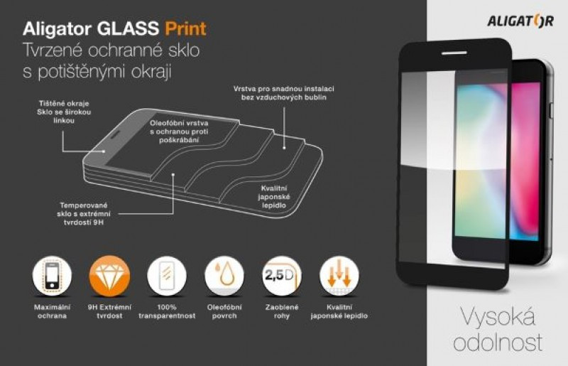 Ochranné sklo GLASS PRINT Infinix Note 30 Pro, čierne