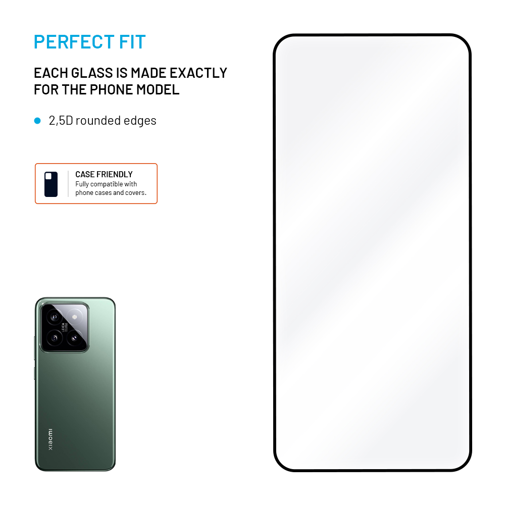 Ochranné tvrdené sklo FIXED Full-Cover pre Xiaomi 15, čierne