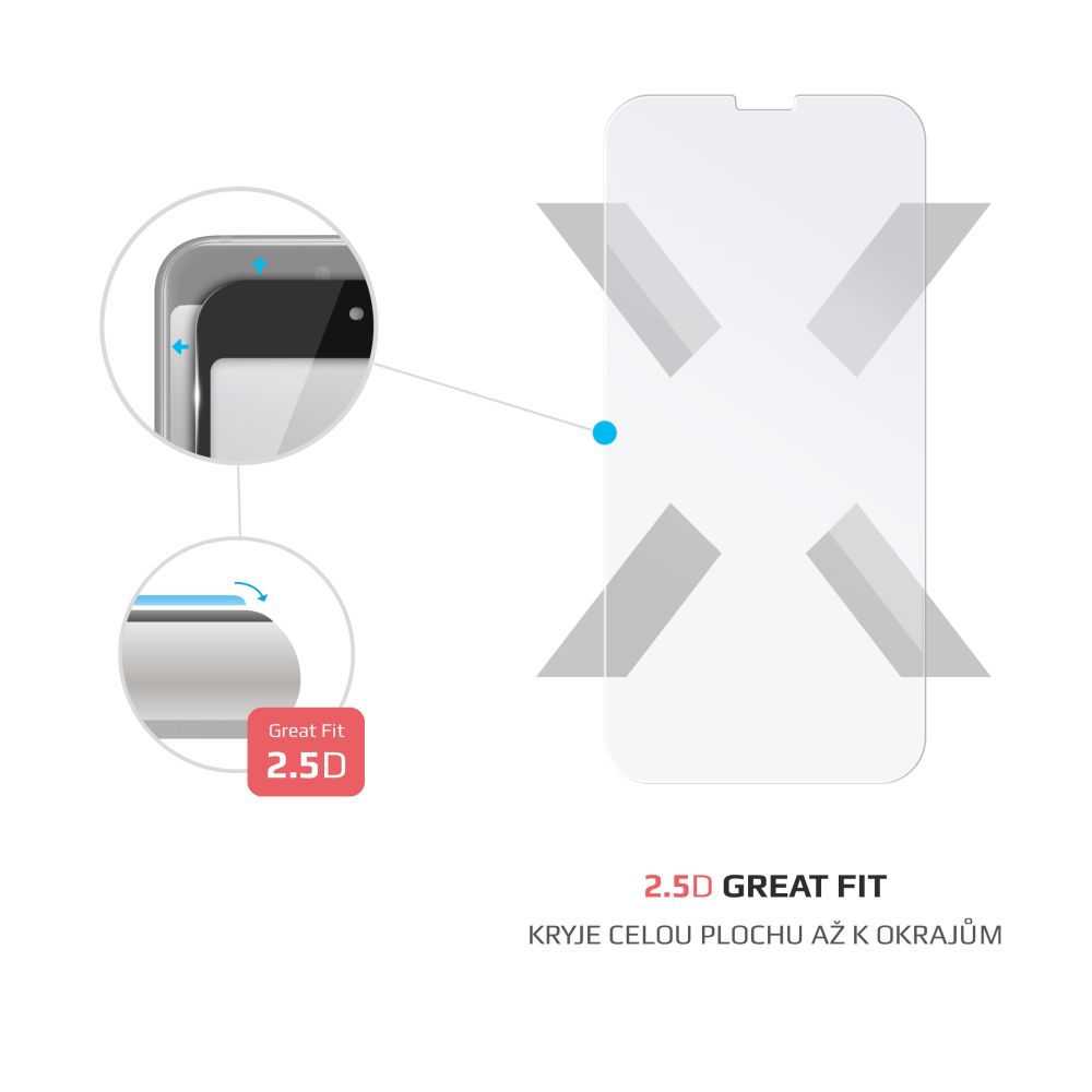 Ochranné tvrdené sklo FIXED pre Apple iPhone 15 Pro Max, číre