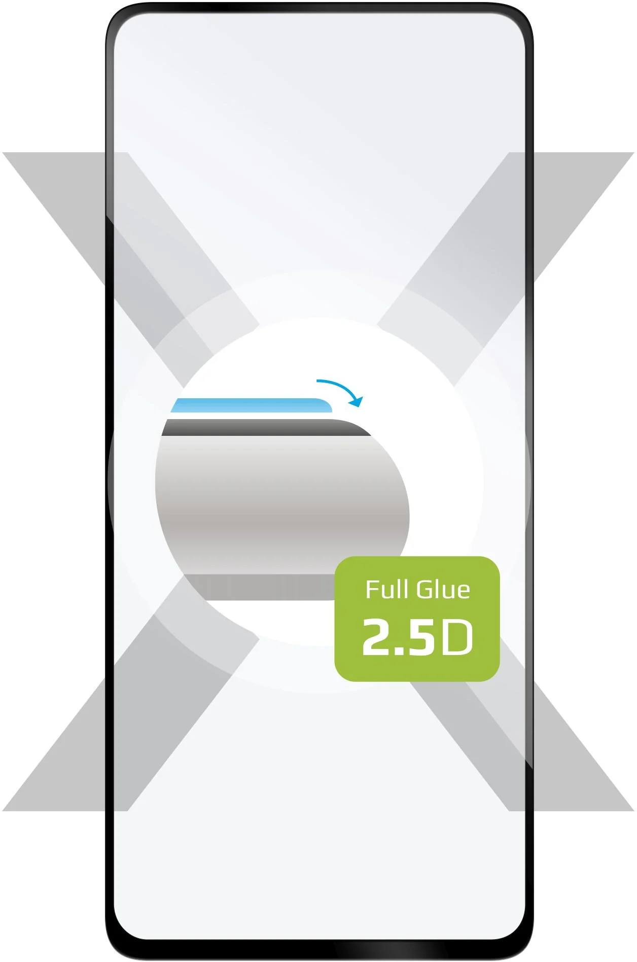 Ochranné tvrdené sklo Full-Cover pre Samsung Galaxy A53 5G, lepiace cez celý displej, čierne